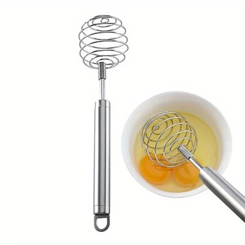 Manual Egg Beater Stainless Steel Ball Spring Whisk | Hand-held | Stainless Steel | Manual | Kitchen Baking Tools | | | Easy to use