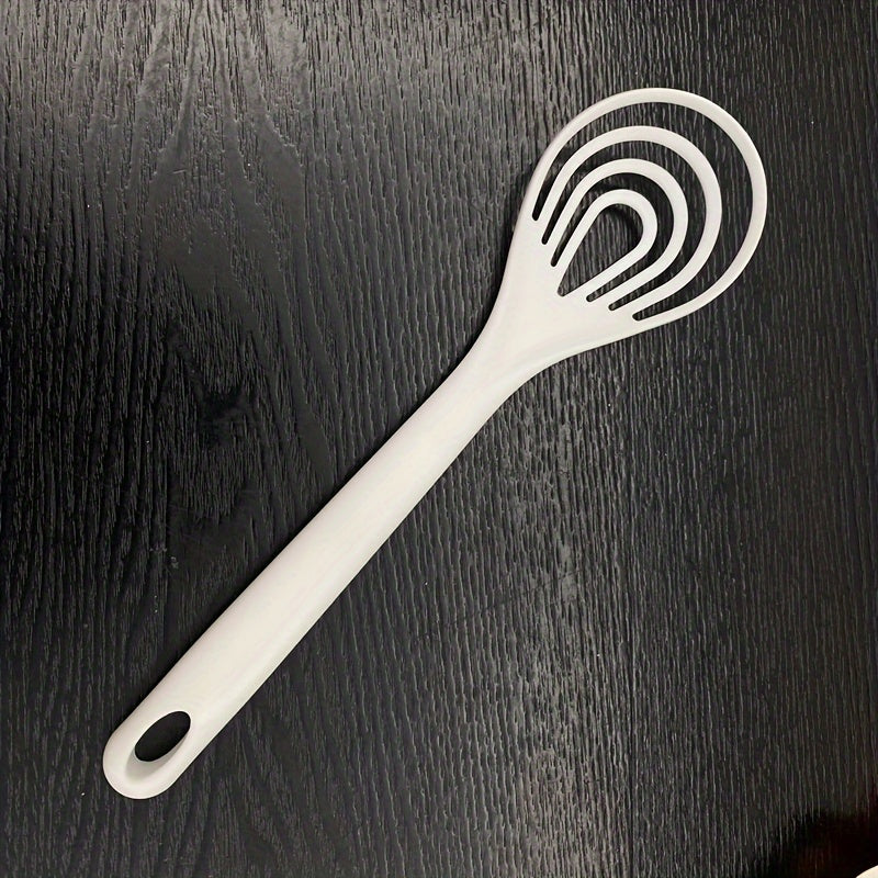 1pc Manual Hand Whisk - Durable Plastic Egg Beater with 3-4 Wire Whisking Prongs, Ergonomic Handle for Baking, Cooking, & Egg Beating - Lightweight Kitchen Gadget, Egg Beater Handheld, Cooking Essentials, Comfortable Grip, Easy Storage Design