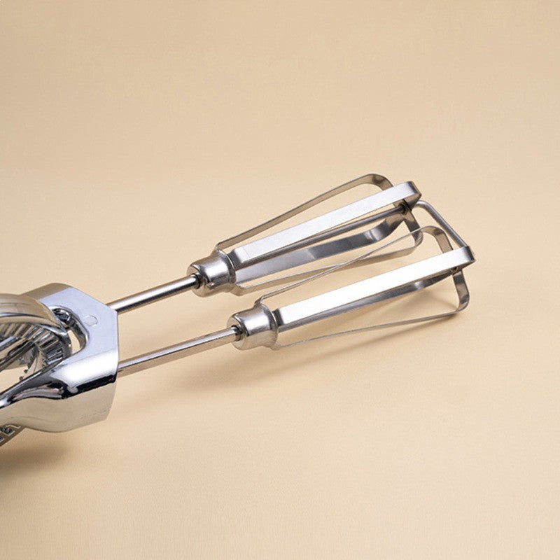 Kitchen Hand Crank Egg Beaters Stainless Steel Rotary Hand Whip Whisk for Gastronome Dessert Shop Use
