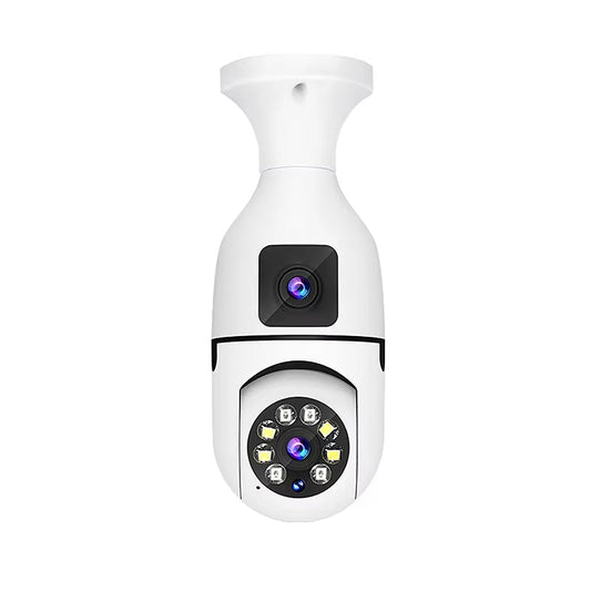 E27 WiFi Dual Lens Camera with 4x Zoom