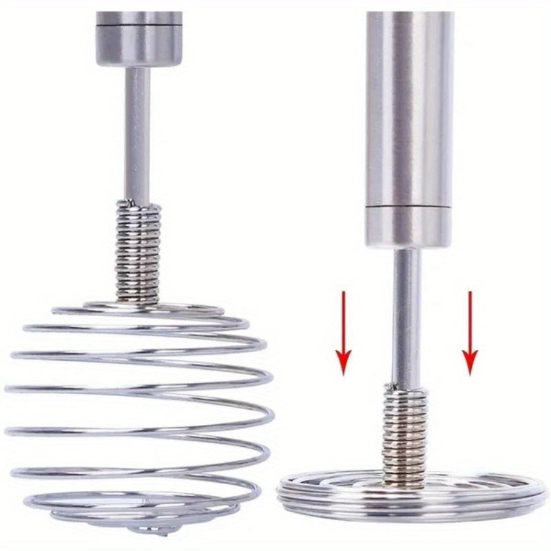 Manual Egg Beater Stainless Steel Ball Spring Whisk | Hand-held | Stainless Steel | Manual | Kitchen Baking Tools |  |  | Easy to use