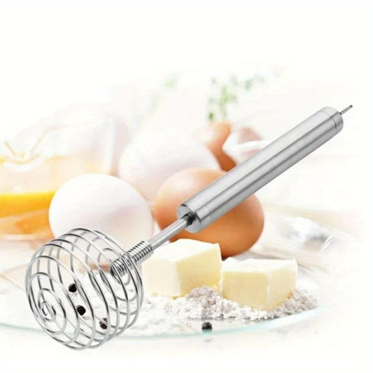 Manual Egg Beater Stainless Steel Ball Spring Whisk | Hand-held | Stainless Steel | Manual | Kitchen Baking Tools |  |  | Easy to use