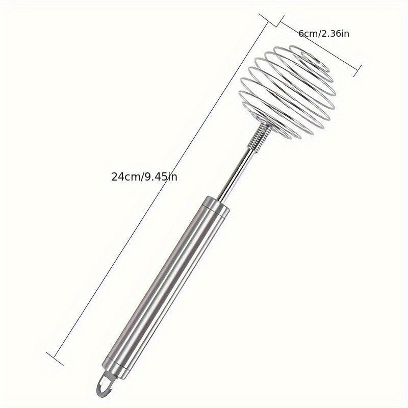 Manual Egg Beater Stainless Steel Ball Spring Whisk | Hand-held | Stainless Steel | Manual | Kitchen Baking Tools |  |  | Easy to use